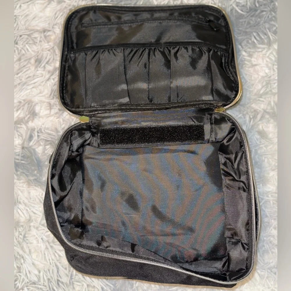 Double Layer Nail Tech Storage Bag Travel Cosmetic Organizer